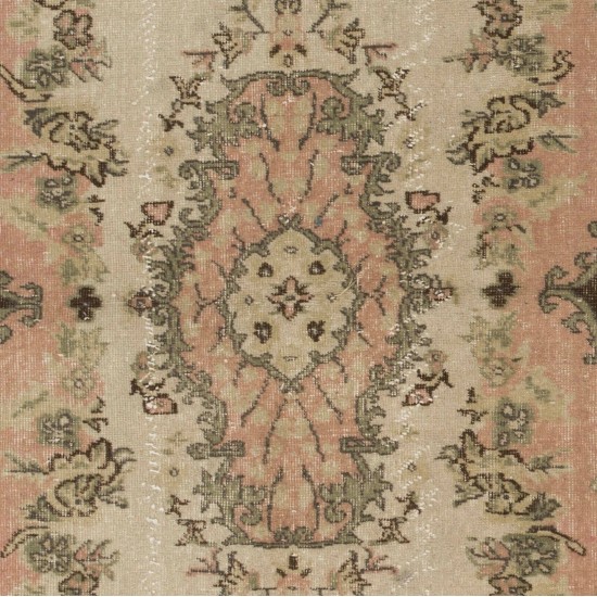Antique Washed Vintage Turkish Oushak Rug. Wool Carpet. Floor Covering Antique Washed Vintage Turkish Oushak Rug. Wool Carpet. Floor Covering