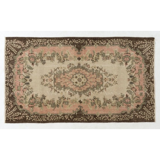 Antique Washed Vintage Turkish Oushak Rug. Wool Carpet. Floor Covering Antique Washed Vintage Turkish Oushak Rug. Wool Carpet. Floor Covering