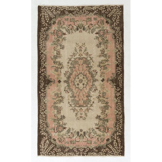 Antique Washed Vintage Turkish Oushak Rug. Wool Carpet. Floor Covering Antique Washed Vintage Turkish Oushak Rug. Wool Carpet. Floor Covering