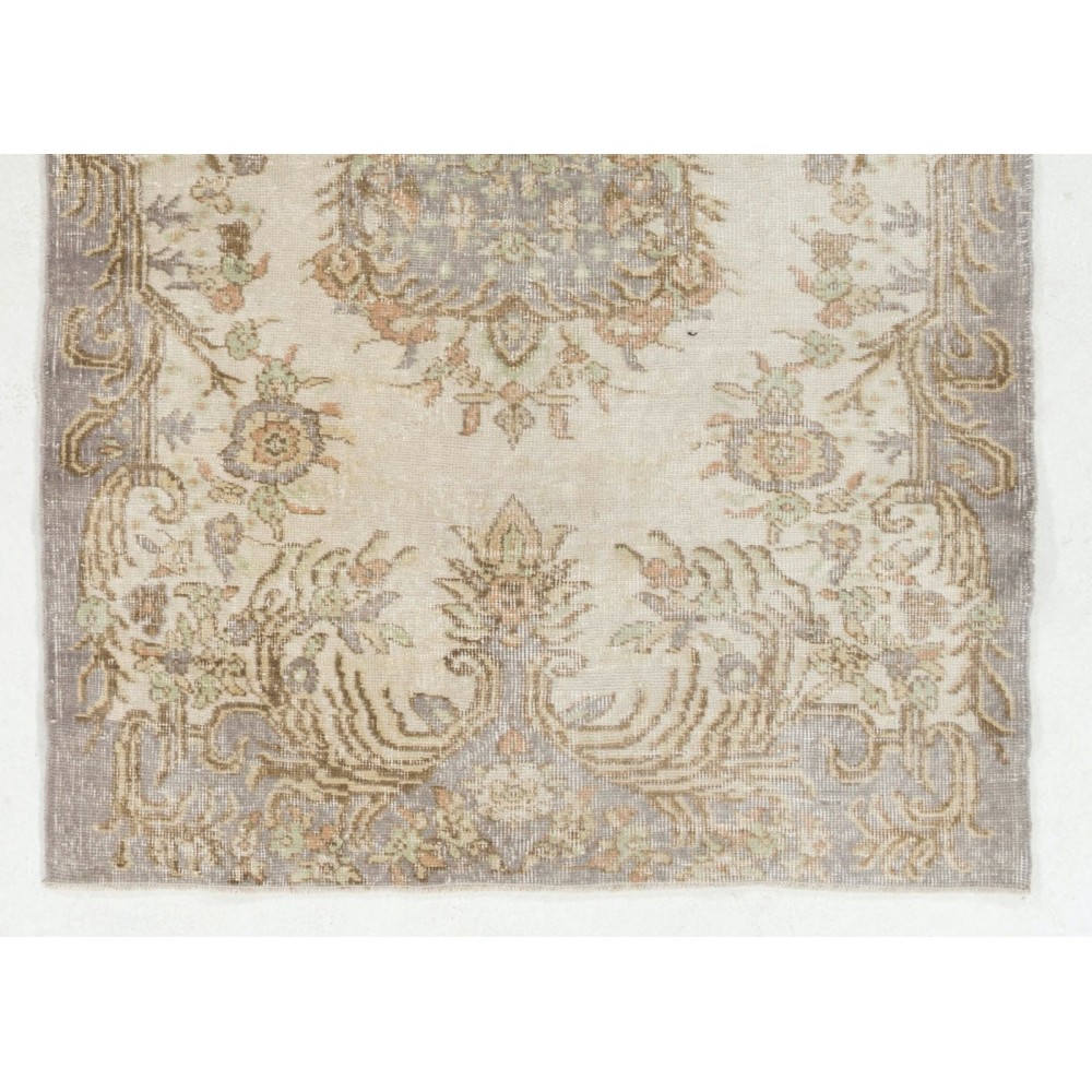 One of a Kind Floral Design Turkish Rug