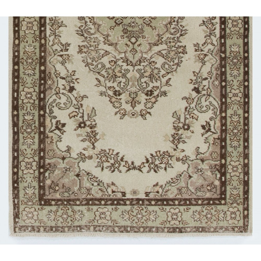 Vintage Handmade Anatolian Oushak Rug. Ideal for Office and Home Decor