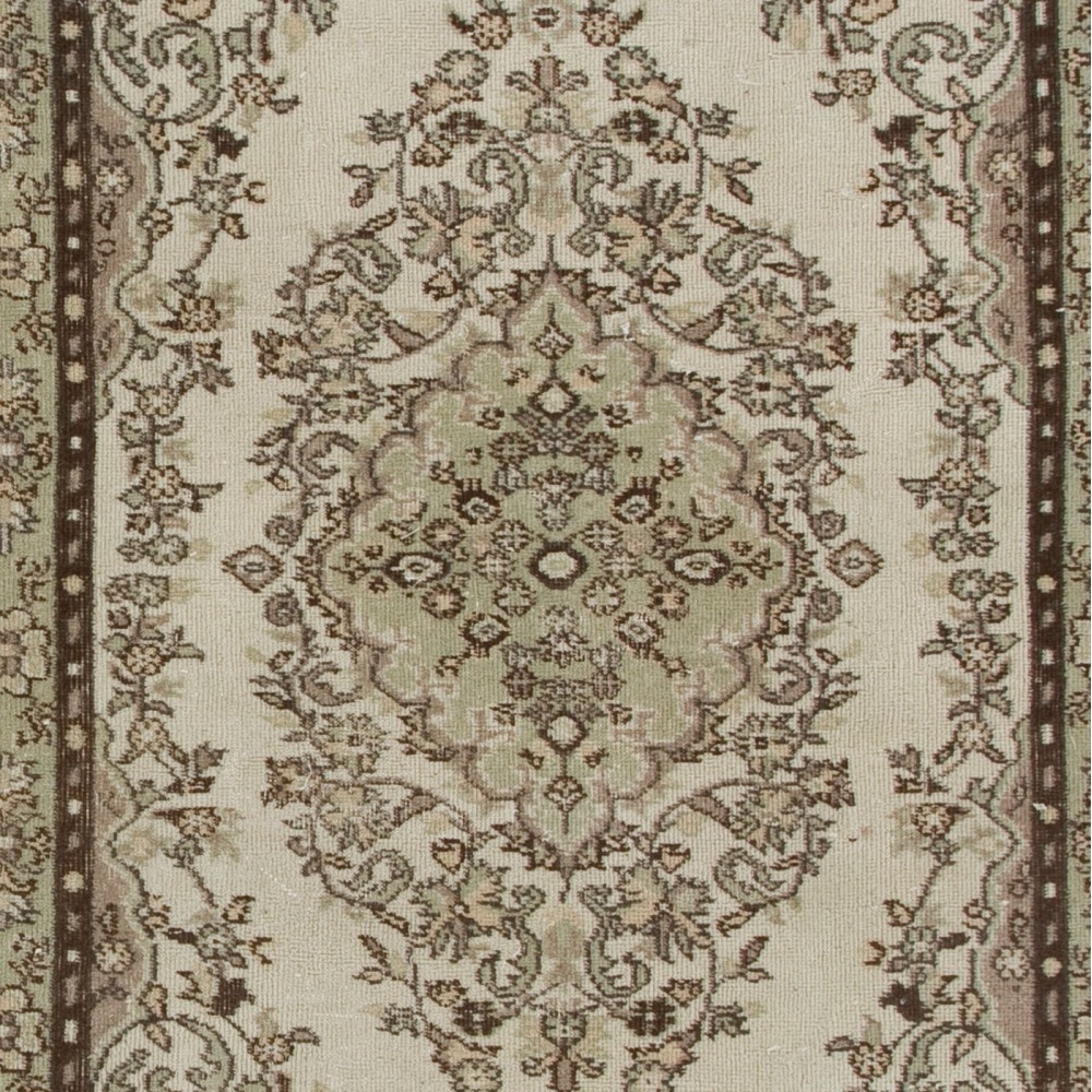 Vintage Handmade Anatolian Oushak Rug. Ideal for Office and Home Decor