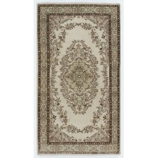 Vintage Handmade Anatolian Oushak Rug. Ideal for Office and Home Decor