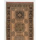 Vintage Central Anatolian Runner Rug. Hand-knotted Carpet for Hallway