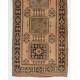 Vintage Turkish Runner Rug. Hand-knotted Carpet for Hallway