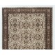 Floral Patterned Vintage Hand-Knotted Anatolian Oushak Rug Floral Patterned Vintage Hand-Knotted Anatolian Oushak Rug