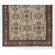 Floral Patterned Vintage Hand-Knotted Anatolian Oushak Rug Floral Patterned Vintage Hand-Knotted Anatolian Oushak Rug