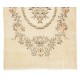 Unusual One-of-a-Kind Vintage Rug, circa 1950, Hand-Knotted Carpet