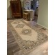 Tri-Medallion Vintage Turkish Oushak Runner Rug for Hallway Decor