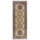 Vintage Anatolian Oushak Runner Rug. Hand Knotted Wool Rug for Hallway