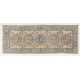 Vintage Anatolian Oushak Runner Rug. Hand-knotted Wool Rug for Hallway