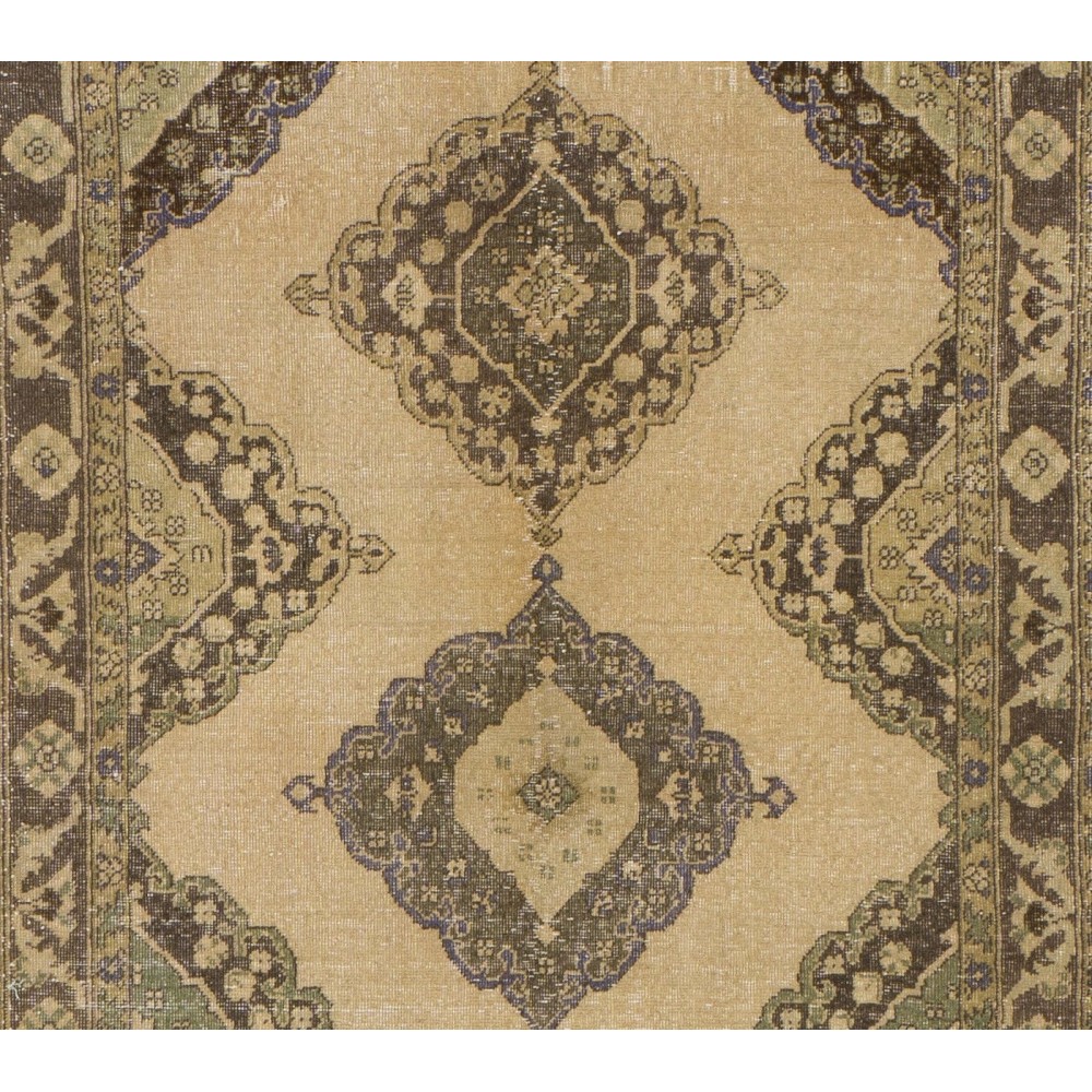Vintage Handmade Hallway Runner. Kitchen Rug. Oushak Corridor Rug. Stair Rug