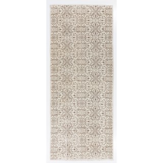 Vintage Runner Rug for Kitchen. Hallway Rug. Hanknotted Corridor Rug. Wool Stair Rug