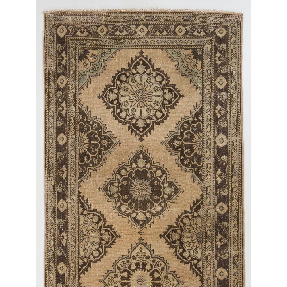 One-of-a-Kind Turkish Oushak Runner Rug