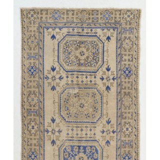 Vintage Oushak Runner Rug for Kitchen. Hallway Rug. Hanknotted Corridor Rug. Wool Stair Rug Vintage Oushak Runner Rug for Kitchen. Hallway Rug. Hanknotted Corridor Rug. Wool Stair Rug
