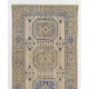 Vintage Anatolian Oushak Runner Rug. Wool Hand-knotted Rug for Hallway