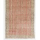 Vintage Anatolian Runner, Long Rug - Faded Red and Beige Colors