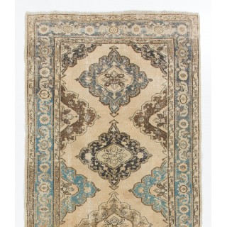 Vintage Anatolian Oushak Runner. Handmade Hallway Rug, Floor Covering Vintage Anatolian Oushak Runner. Handmade Hallway Rug, Floor Covering