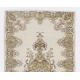 Vintage Handmade Turkish Oushak Rug with Medallion Design