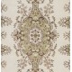 Vintage Handmade Turkish Oushak Rug with Medallion Design