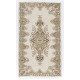 Vintage Handmade Turkish Oushak Rug with Medallion Design