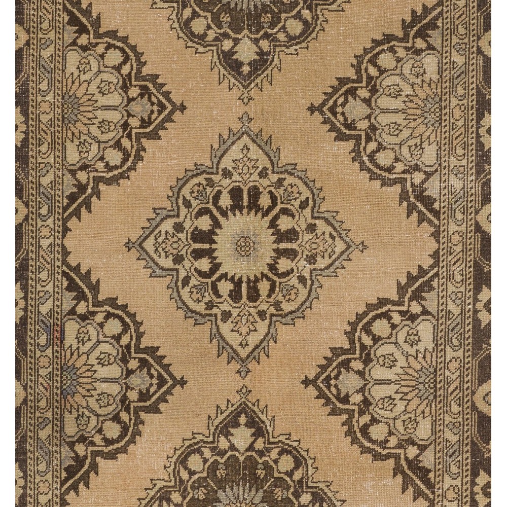 Vintage Handmade Turkish Oushak Runner Rug