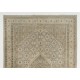 Vintage Handmade Turkish Kyseri Area Rug in Neutral Colors