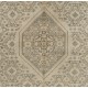 Vintage Handmade Turkish Kyseri Area Rug in Neutral Colors