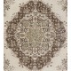 Vintage Sparta Rug in Natural Beige and Brown Wool