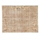 Distressed Vintage Turkish Oushak Rug. Great for Home & Office Decor