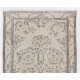 Vintage Handmade Turkish Oushak Rug. Ideal for Office and Home Decor