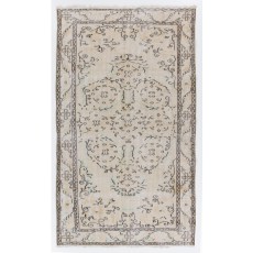 Vintage Handmade Turkish Oushak Rug for Farmhouse, Cottage, or Country House