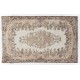 Hand-Knotted Vintage Central Anatolian Area Rug with Medallion Design. Woolen Floor Covering Hand-Knotted Vintage Central Anatolian Area Rug with Medallion Design. Woolen Floor Covering
