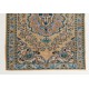 Vintage Handmade Turkish High and Low Pile Rug with a Medallion Design