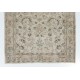 Vintage Hand Knotted Floral Design Anatolian Rug