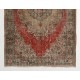 Vintage Hand Knotted Turkish Rug in Warm Earthy Tones