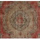 Vintage Hand Knotted Turkish Rug in Warm Earthy Tones