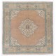 One of a Kind Vintage Oushak Area Rug. Hand-Knotted Turkish Wool Carpet One of a Kind Vintage Oushak Area Rug. Hand-Knotted Turkish Wool Carpet