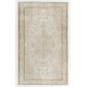 Vintage Anatolian Oushak Rug in Neutral Colors. Hand-Knotted Carpet, Woolen Floor Covering