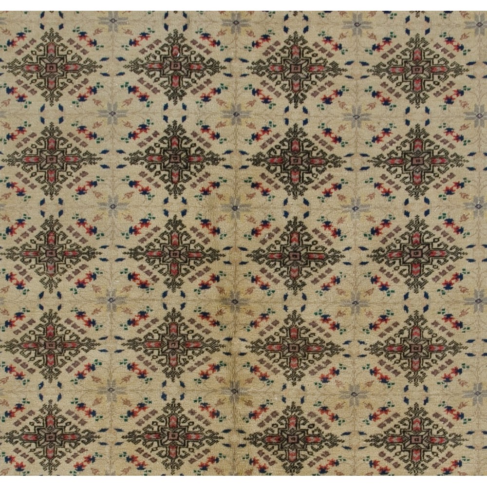 Rare Vintage Turkish Kayseri Rug with Attractive Colors, Ca 1940
