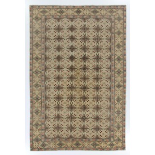 Rare Vintage Turkish Kayseri Rug with Attractive Colors, Ca 1940