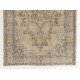 Vintage Handmade Turkish Area Rug with Medallion Design,
