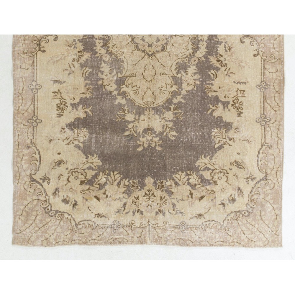 Vintage Handmade Turkish Oushak Rug