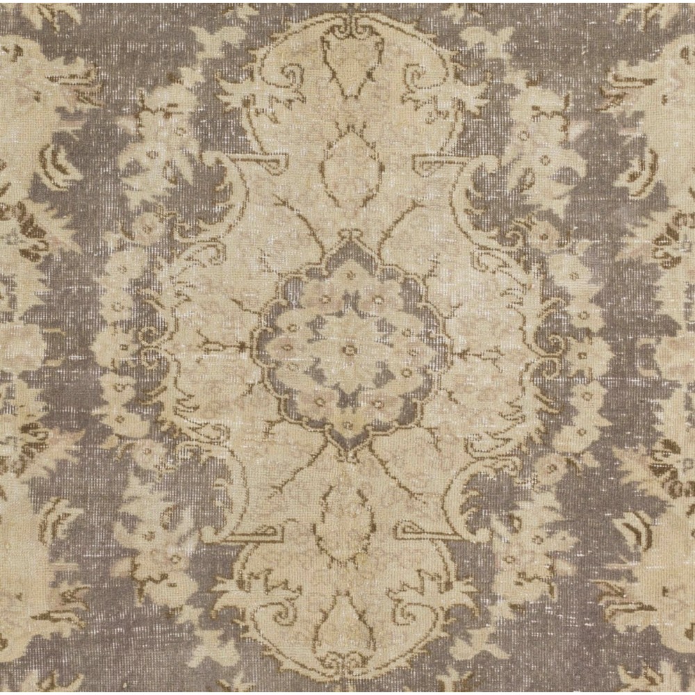 Vintage Handmade Turkish Oushak Rug