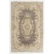 Vintage Handmade Turkish Oushak Rug
