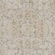 Vintage Distressed Handmade Wool Turkish Rug in Soft Neutral Colors