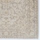 Vintage Distressed Handmade Wool Turkish Rug in Soft Neutral Colors