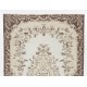 Vintage Handmade Medallion Design Turkish Oushak Rug