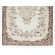 Vintage Handmade Medallion Design Turkish Oushak Rug