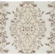 Vintage Handmade Medallion Design Turkish Oushak Rug